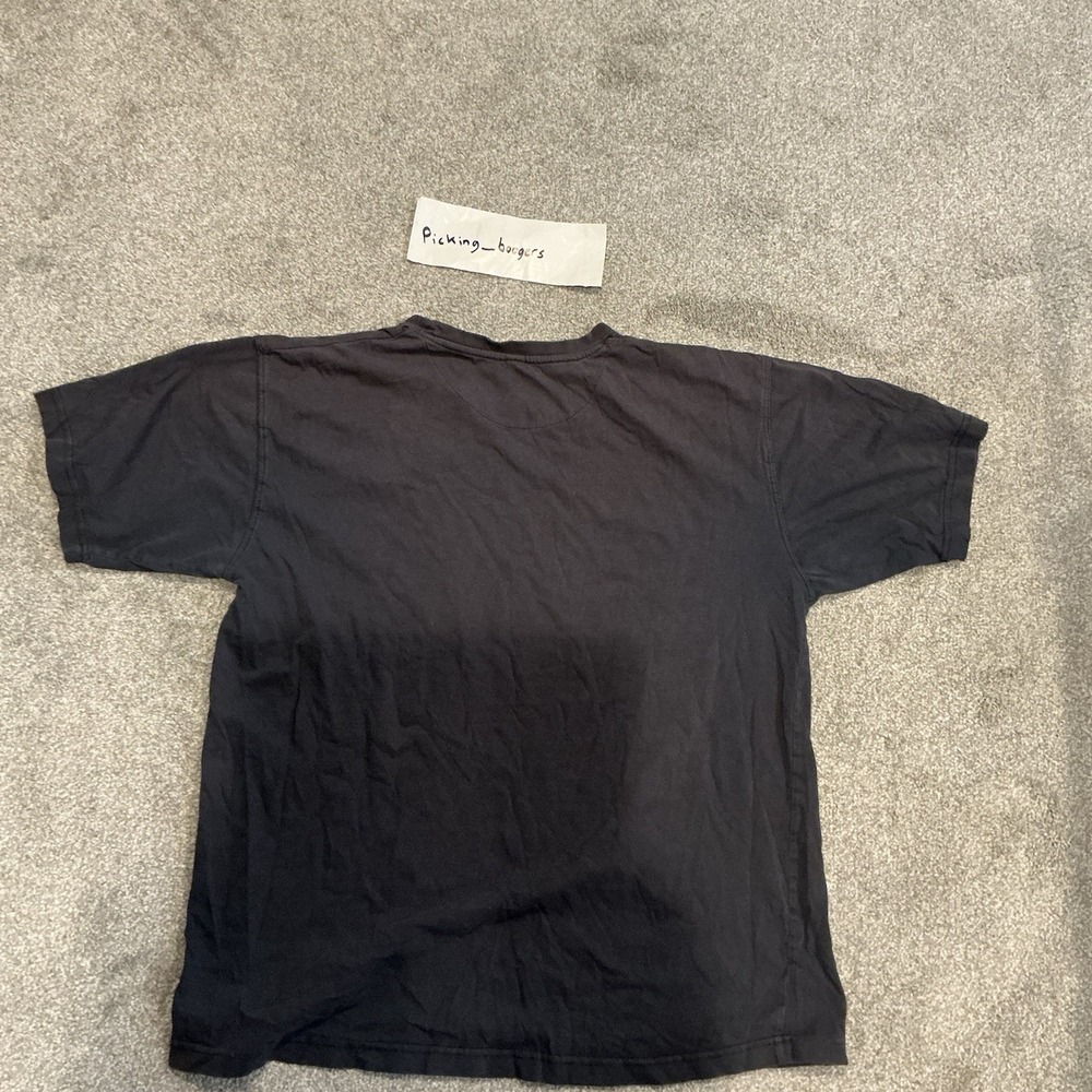 NEWPORT BLUE BOTTLE CAPS Four Score And Seven Beers Ago Size L Black T-SHIRT - Picture 4 of 4